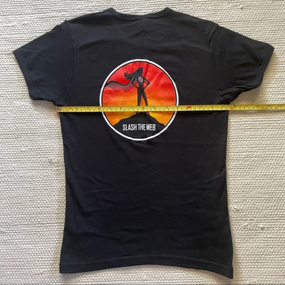 NWT American Apparel Blekko Black Cotton Crew Neck T-Shirt Size L - Picture 4 of 6